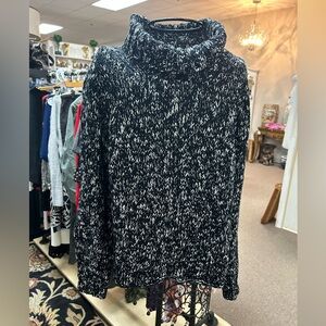 Women's Eileen Fisher, Black and White Sweater, size Small, Excellent Condition